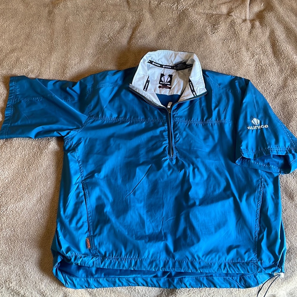 Golf short sleeve pullover 3/4 zip